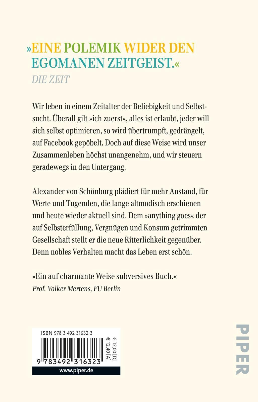 Rückseitencover Die Kunst des lässigen Anstands