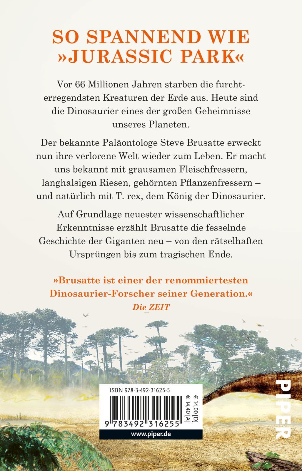 Rückseitencover Aufstieg und Fall der Dinosaurier