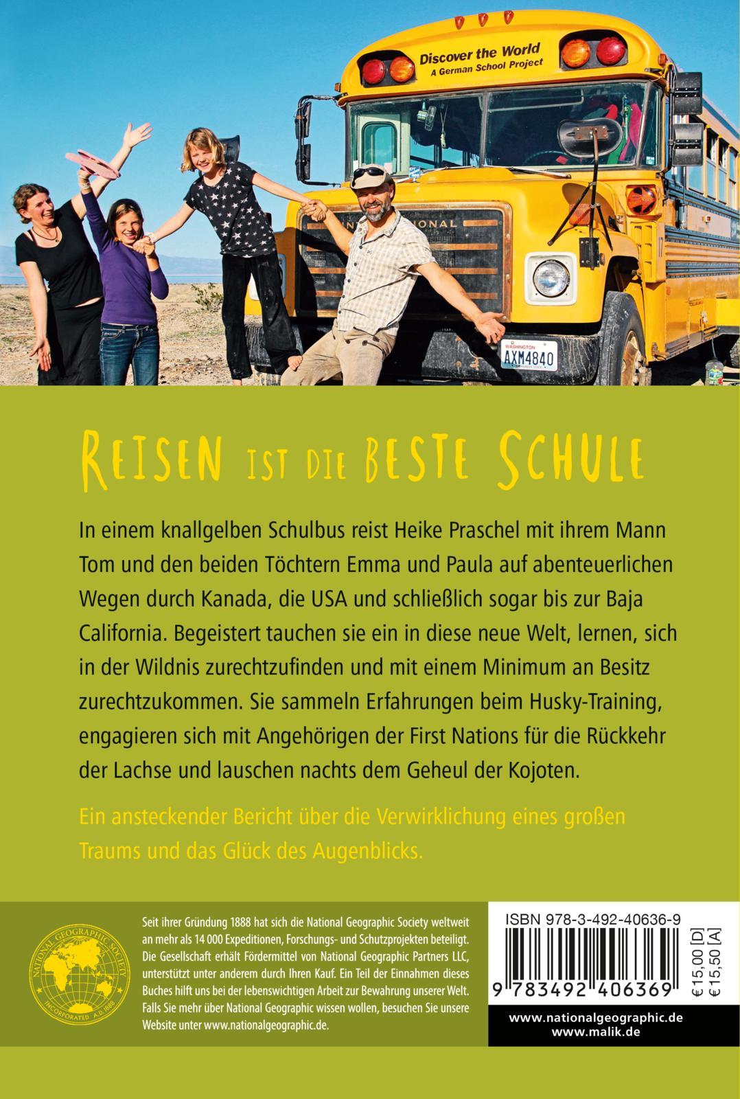 Rückseitencover Mit dem Schulbus in die Wildnis