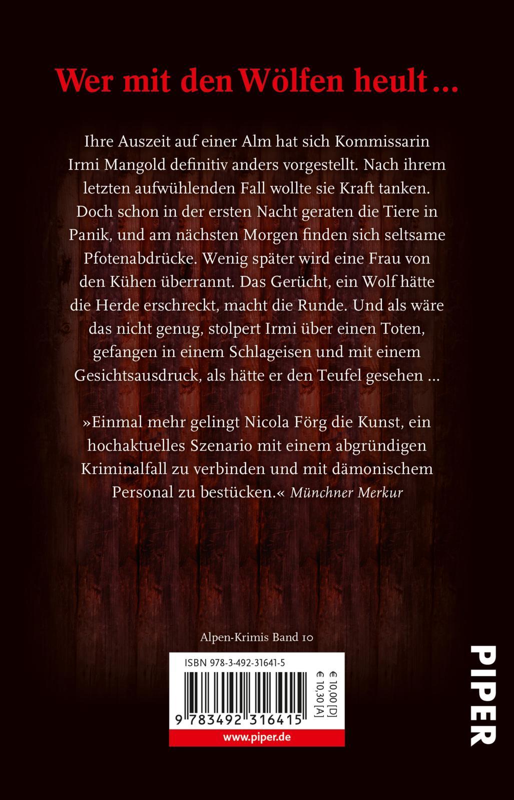 Rückseitencover Wütende Wölfe