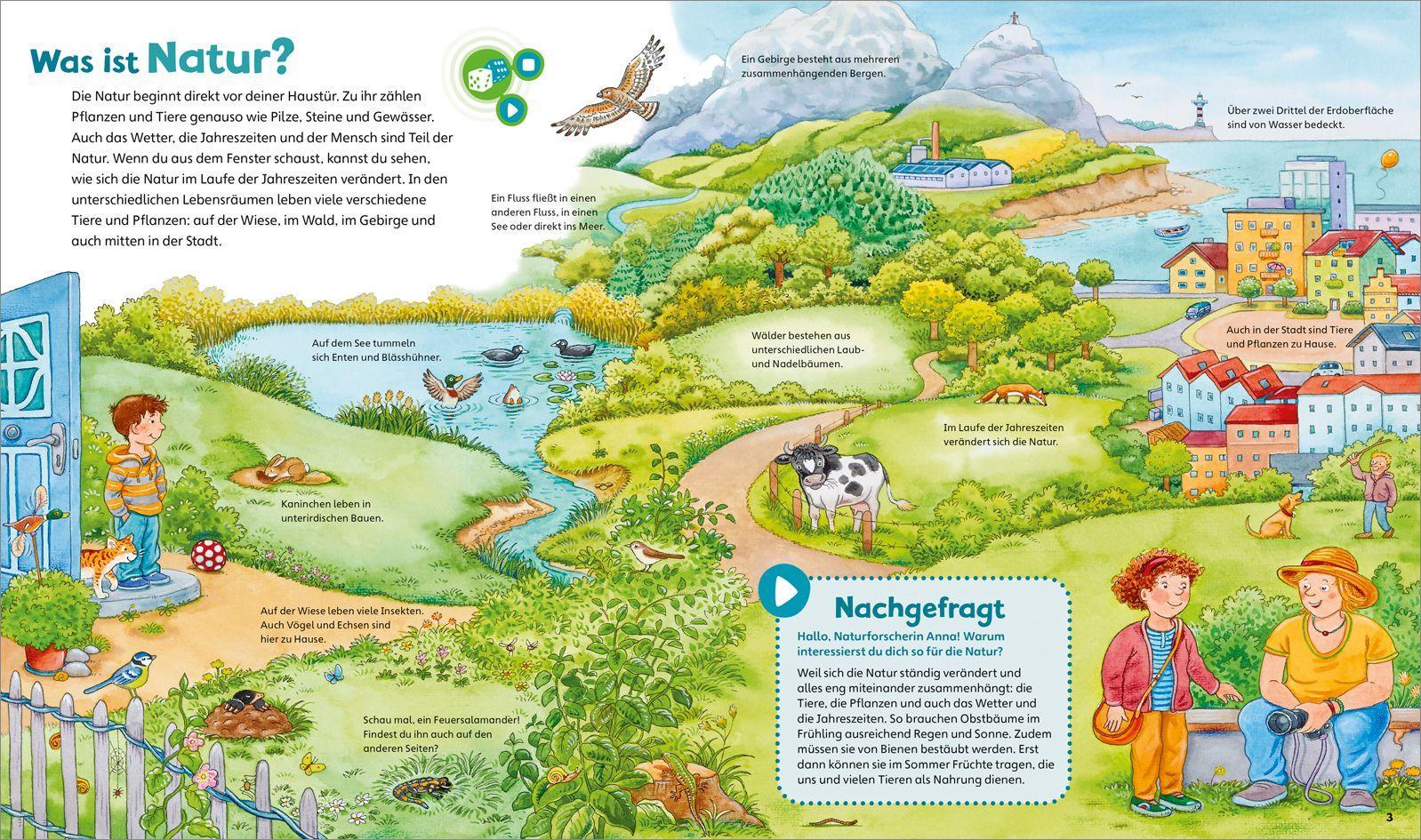 Beispielinhalt (Bild) BOOKii® WAS IST WAS Junior Erlebe die Natur!