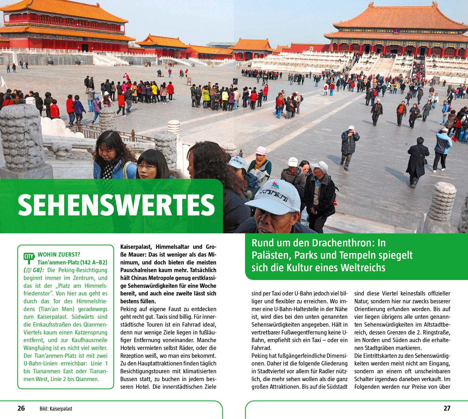 Beispielinhalt (Bild) MARCO POLO Reiseführer Peking