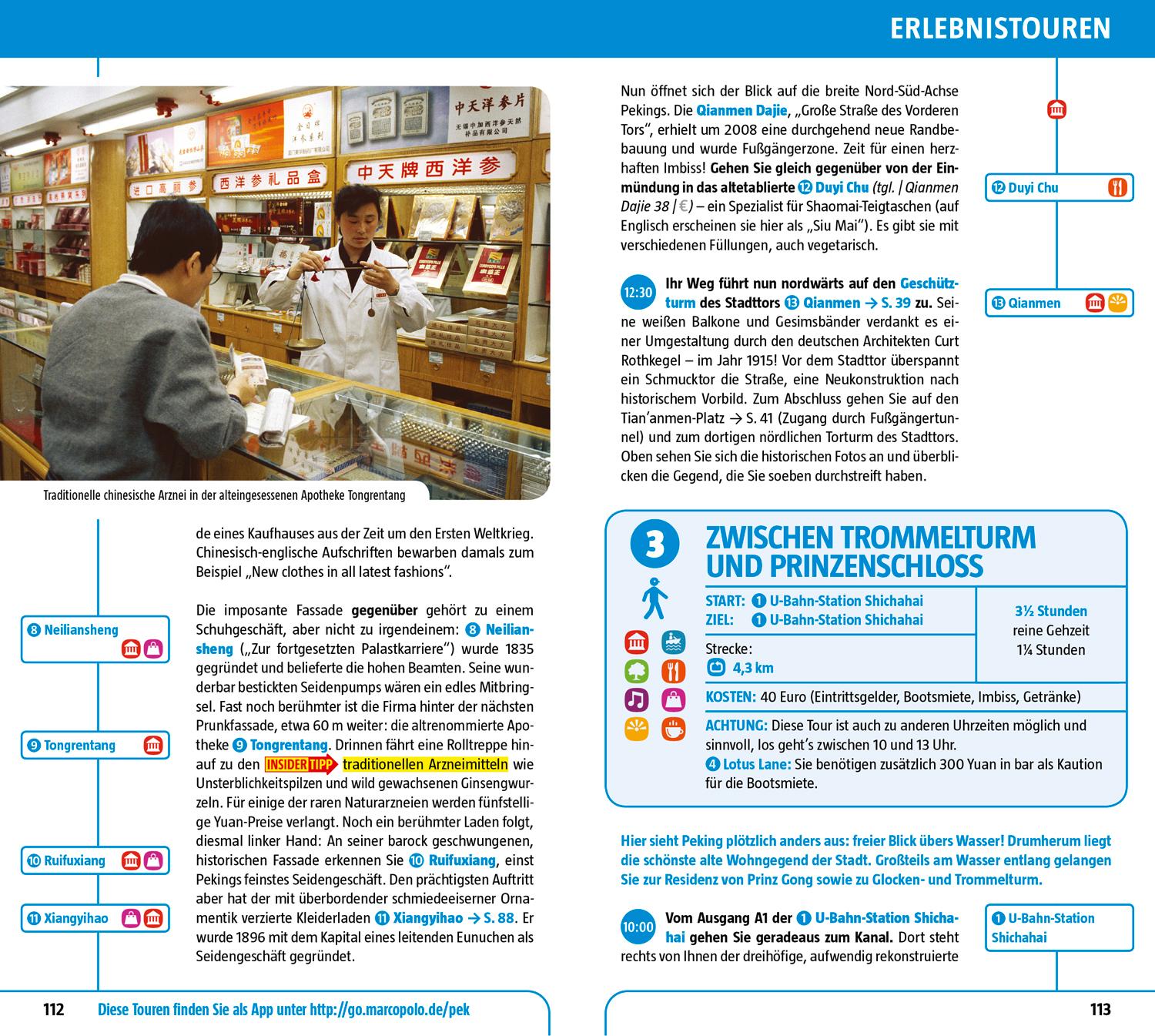 Beispielinhalt (Bild) MARCO POLO Reiseführer Peking