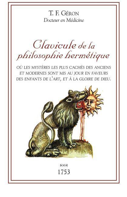 Vorderes Coverbild Clavicule de la Philosophie Hermétique