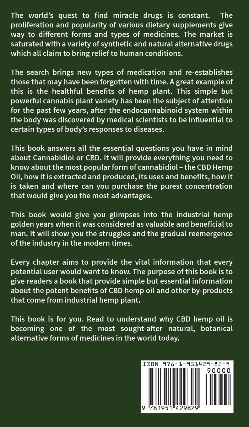 Rückseitencover CBD Hemp Oil