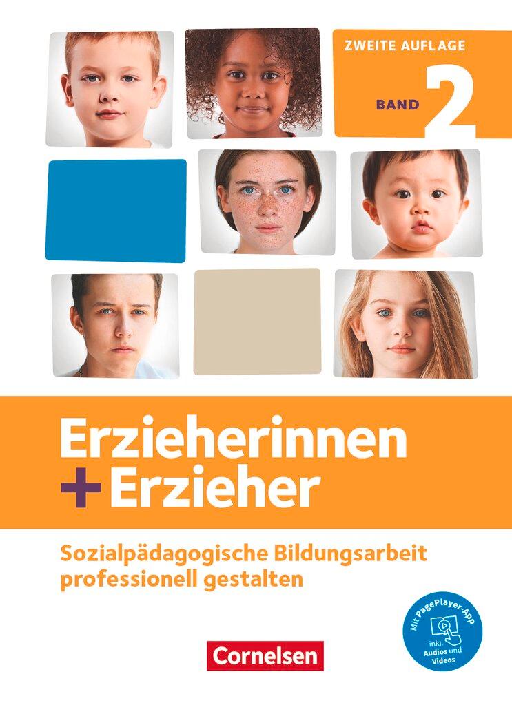 Vorderes Coverbild Erzieherinnen + Erzieher. Band 2 - Professionelles Handeln im sozialpädagogischen Berufsfeld