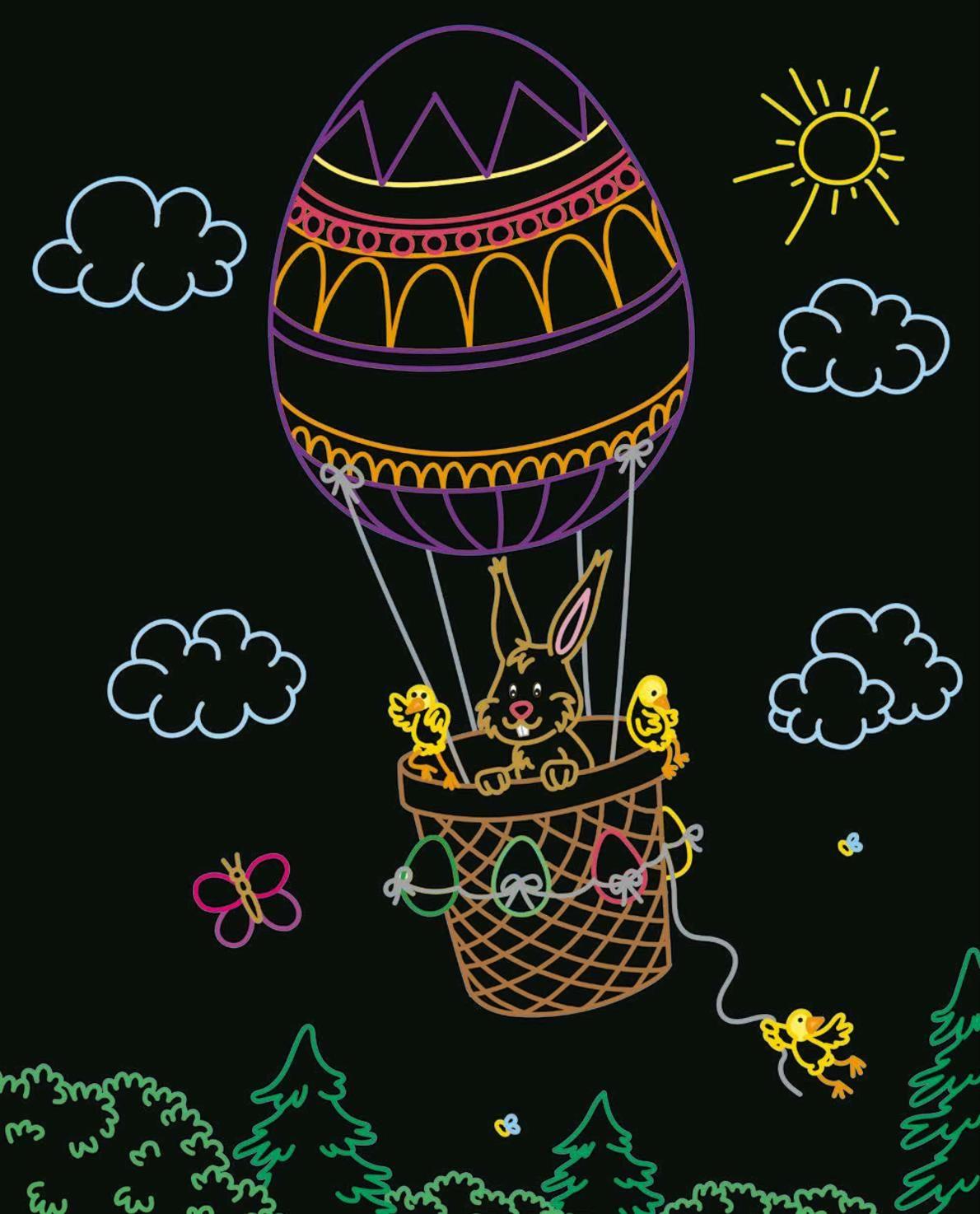 Beispielinhalt (Bild) Kritzel-Kratzel-Osterspaß. Kratzbuch für Kinder ab 5 Jahren