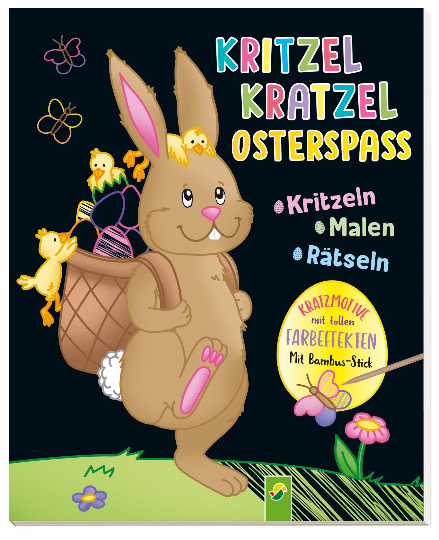 Vorderes Coverbild Kritzel-Kratzel-Osterspaß. Kratzbuch für Kinder ab 5 Jahren