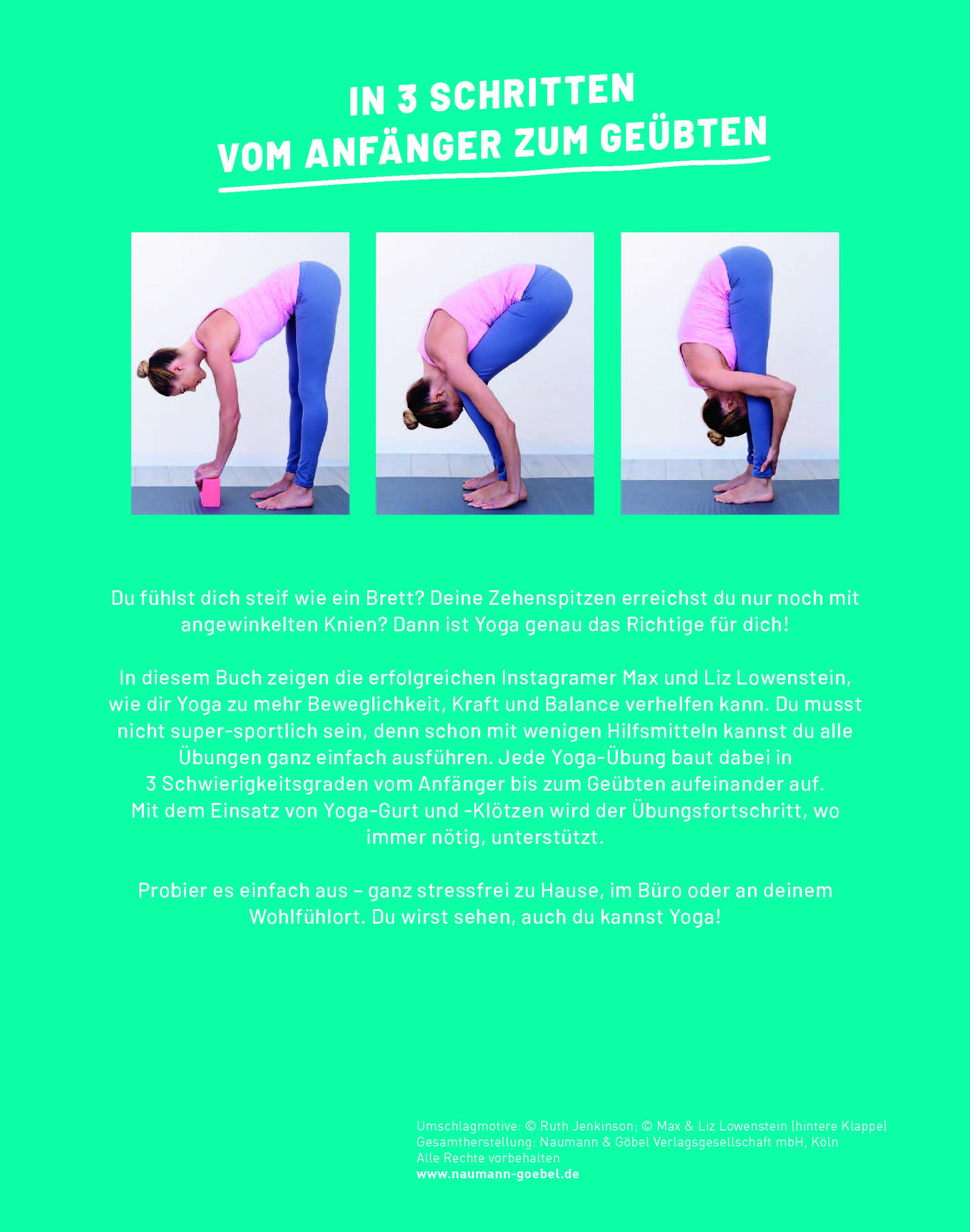 Rückseitencover Yoga für Ungelenkige