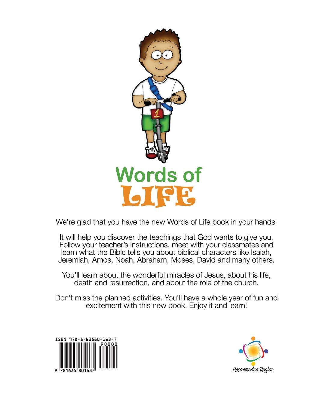 Rückseitencover Words of Life, Year 3, Student Activity Worksheets