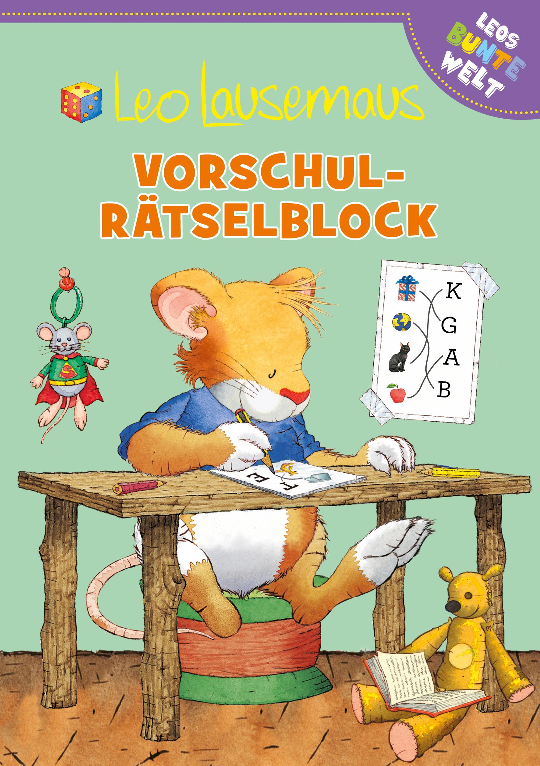 Vorderes Coverbild Leo Lausemaus Vorschul-Rätselblock