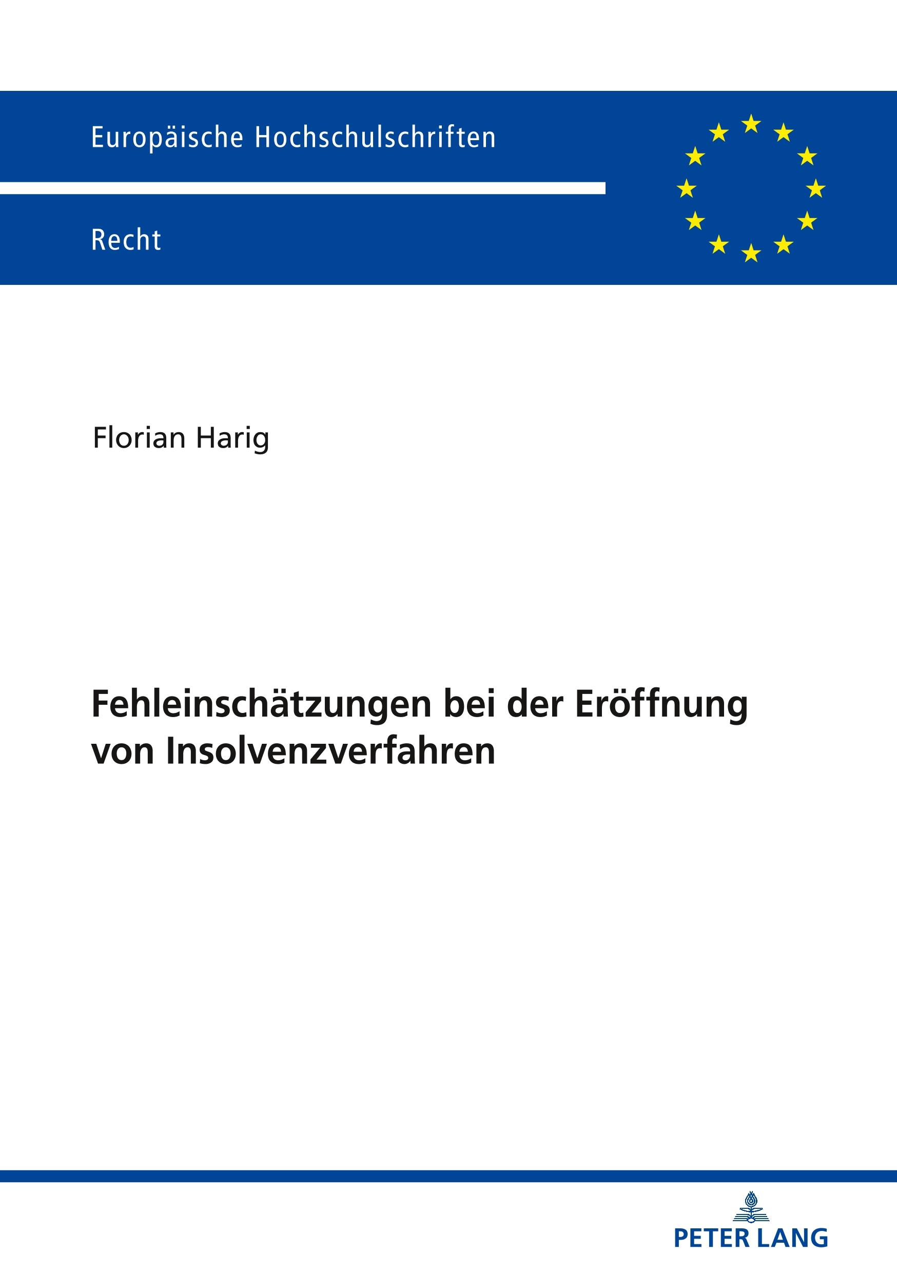 Vorderes Coverbild Fehleinschätzungen bei der Eröffnung von Insolvenzverfahren