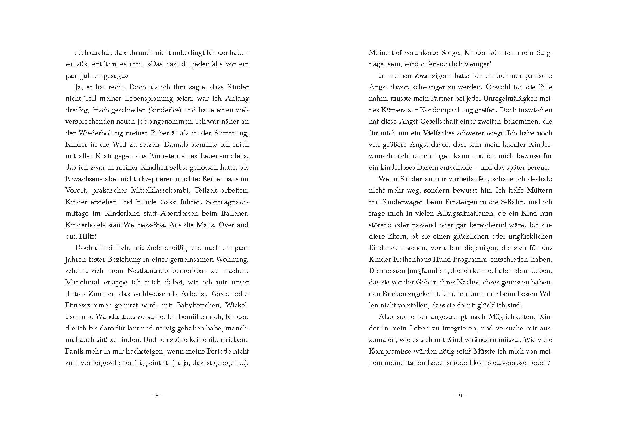 Beispielinhalt (Bild) Will ich ein Kind?