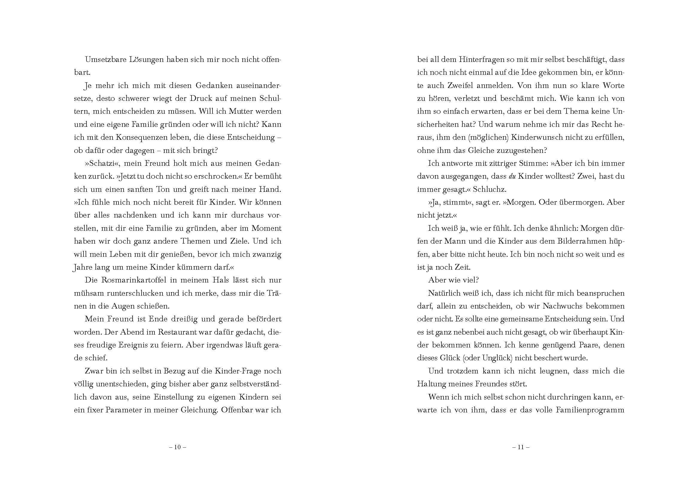 Beispielinhalt (Bild) Will ich ein Kind?