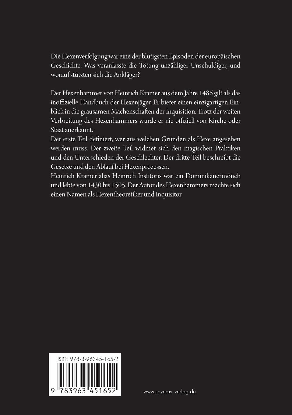 Rückseitencover Der Hexenhammer