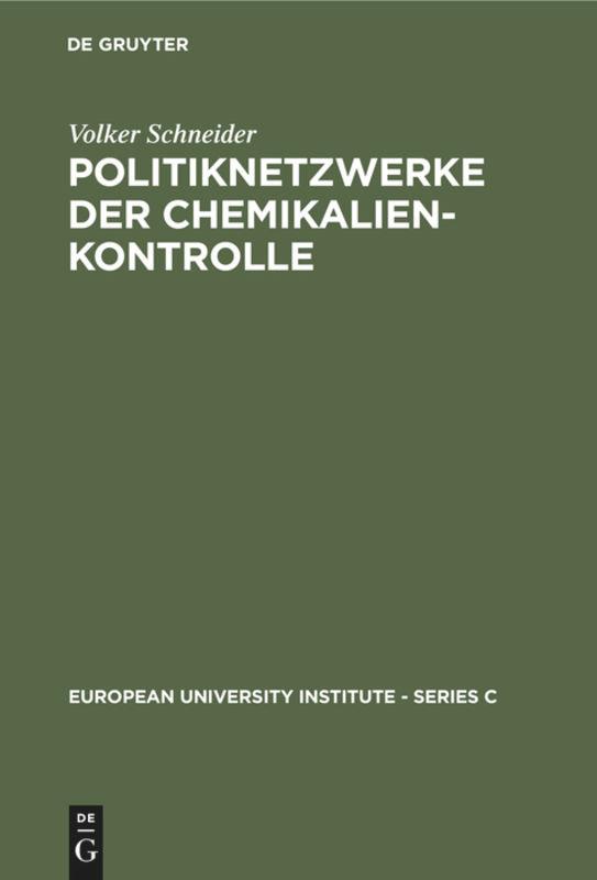 Vorderes Coverbild Politiknetzwerke der Chemikalienkontrolle