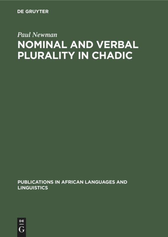 Vorderes Coverbild Nominal and Verbal Plurality in Chadic