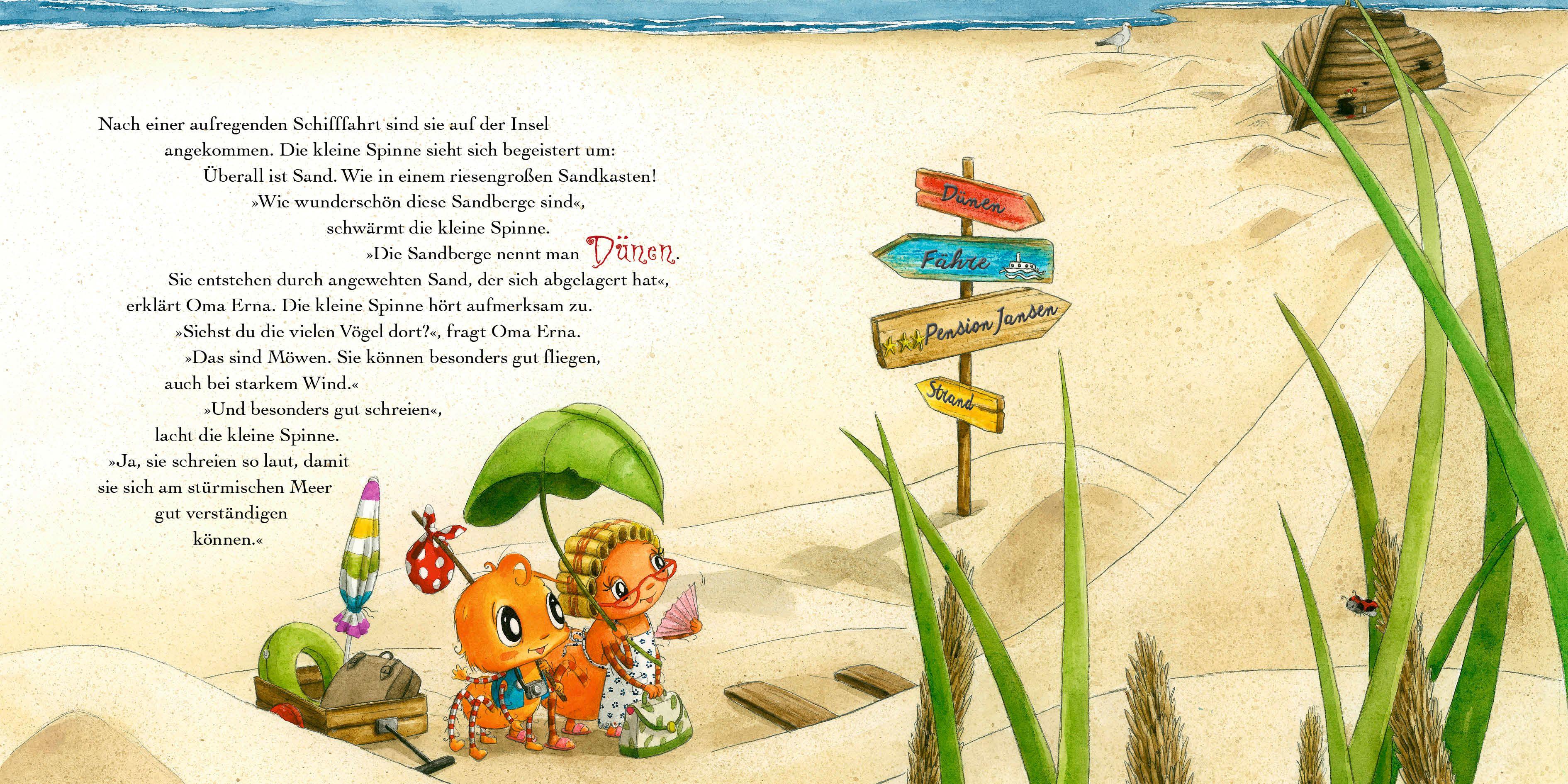 Beispielinhalt (Bild) Die kleine Spinne Widerlich - Ausflug ans Meer (Mini-Ausgabe)