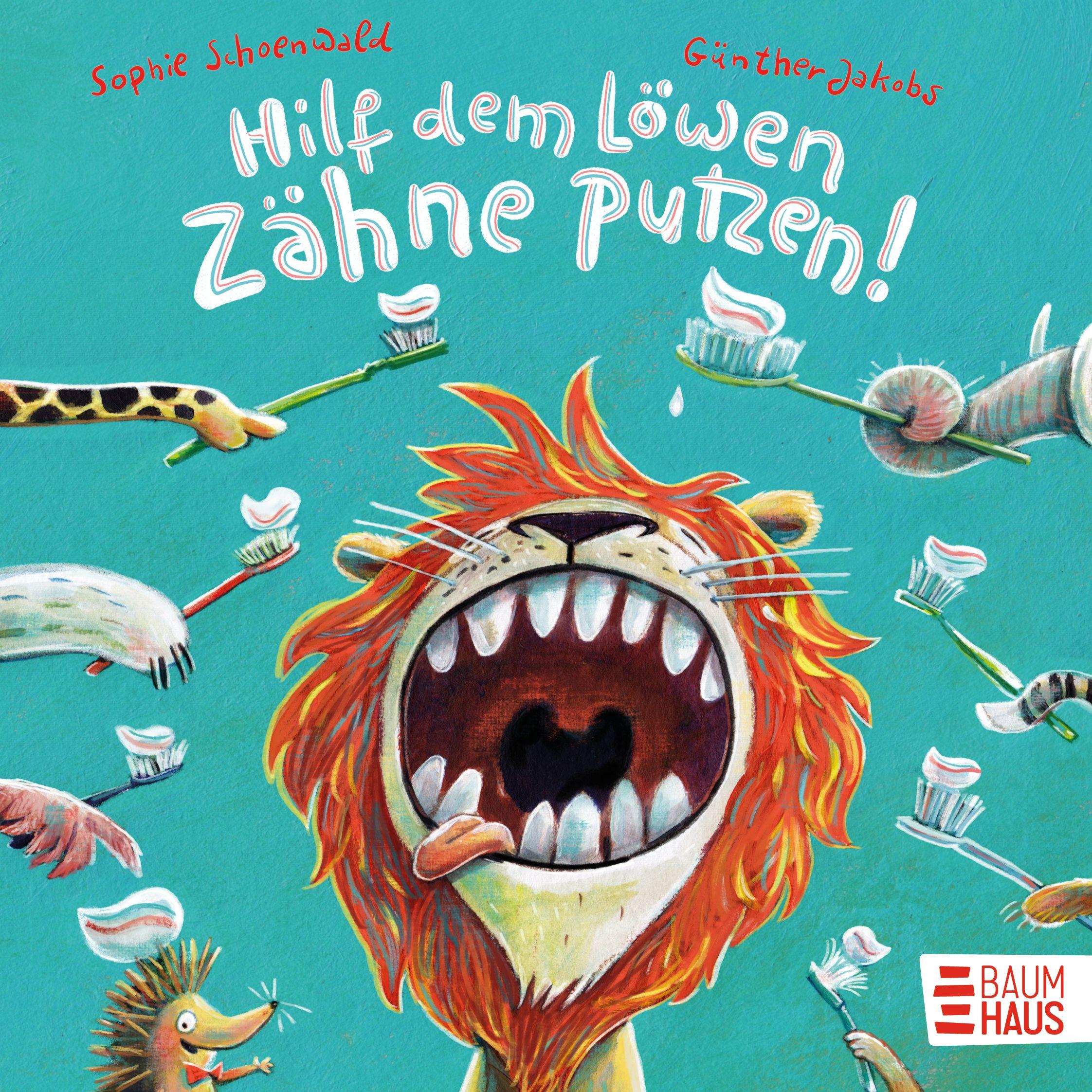 Vorderes Coverbild Hilf dem Löwen Zähne putzen! (Pappbilderbuch)