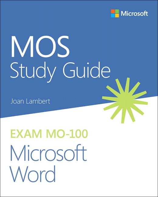 Vorderes Coverbild Mos Study Guide for Microsoft Word Exam Mo-100