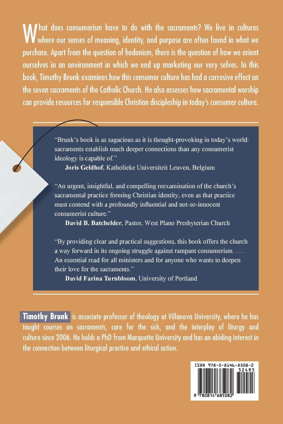 Rückseitencover The Sacraments and Consumer Culture