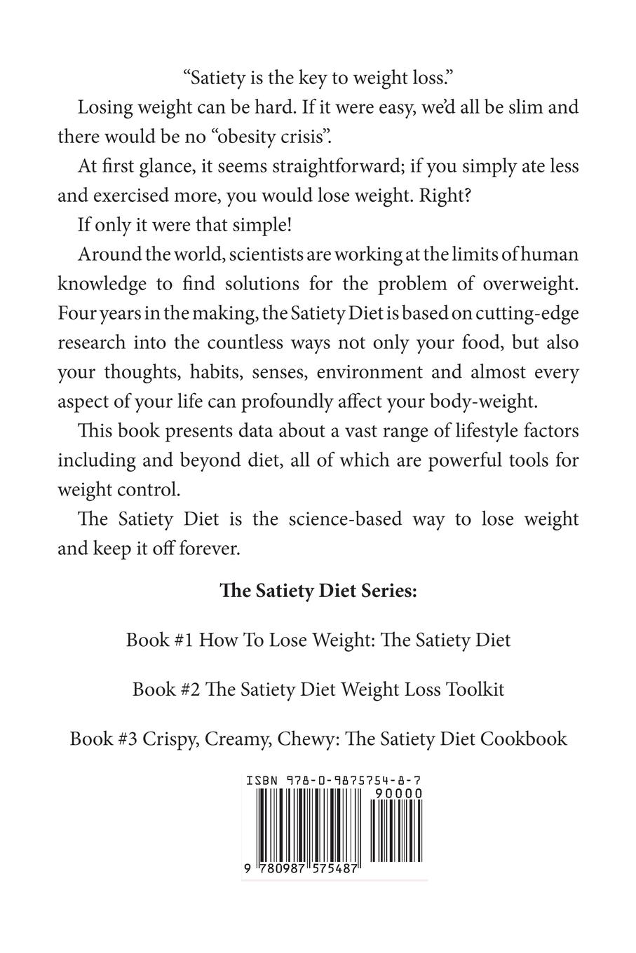 Rückseitencover How to Lose Weight - The Satiety Diet