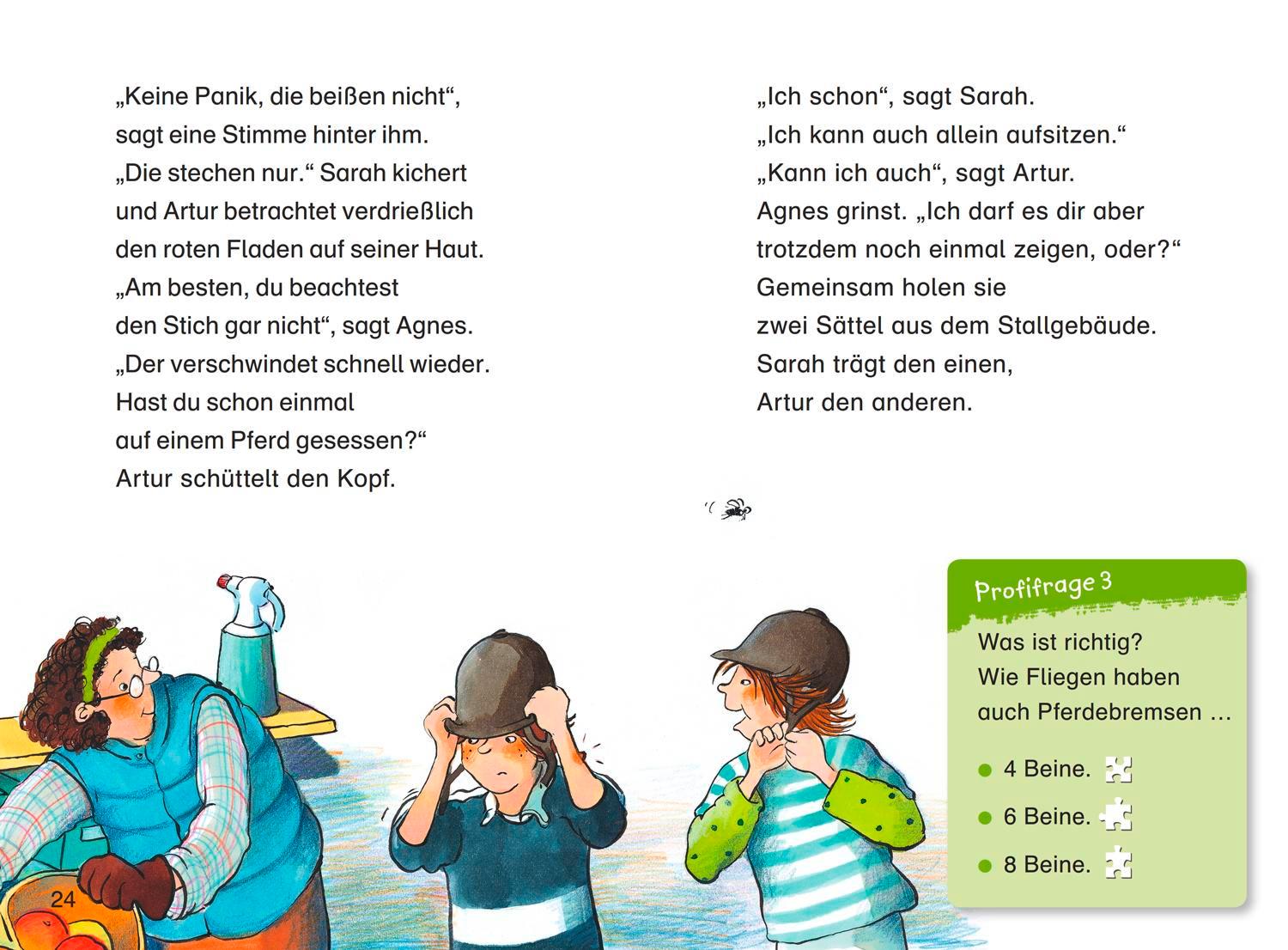 Beispielinhalt (Bild) Duden Leseprofi - Ein Tag auf dem Pferdehof, 2. Klasse