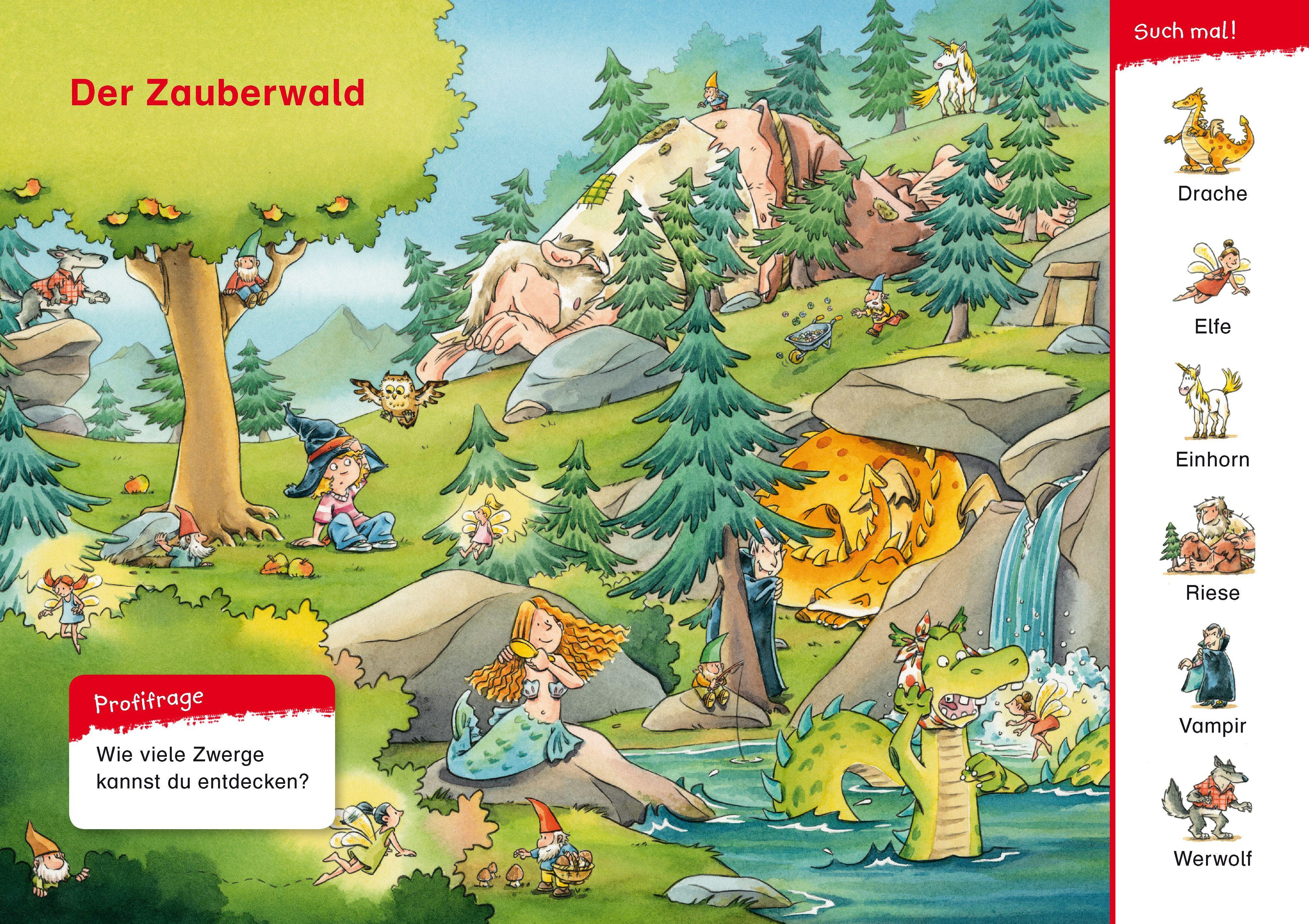 Beispielinhalt (Bild) Duden Leseprofi - Mit Bildern lesen lernen: Der geheimnisvolle Zauberhut, Erstes Lesen