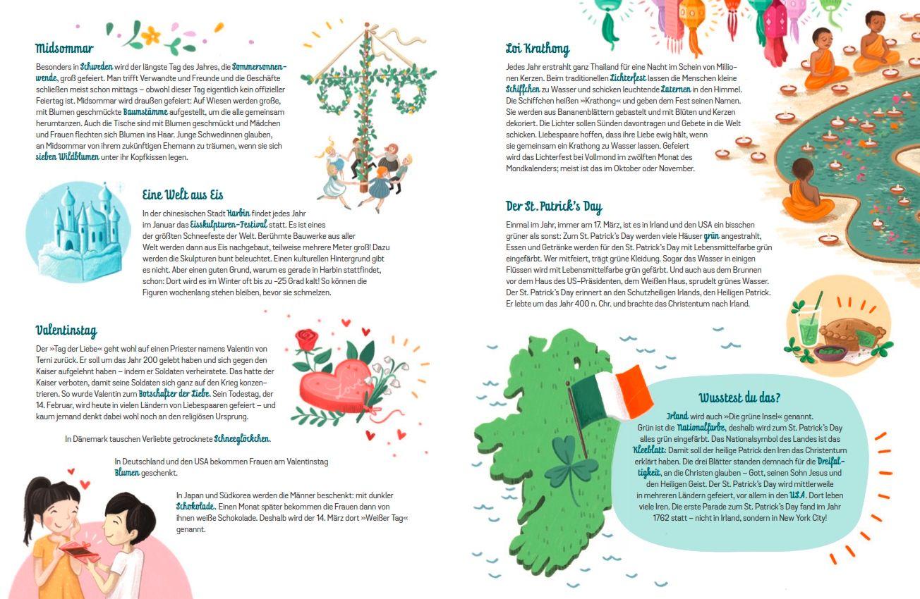 Beispielinhalt (Bild) Geburtstag, Karneval & Lichterfest - So feiert man Feste anderswo