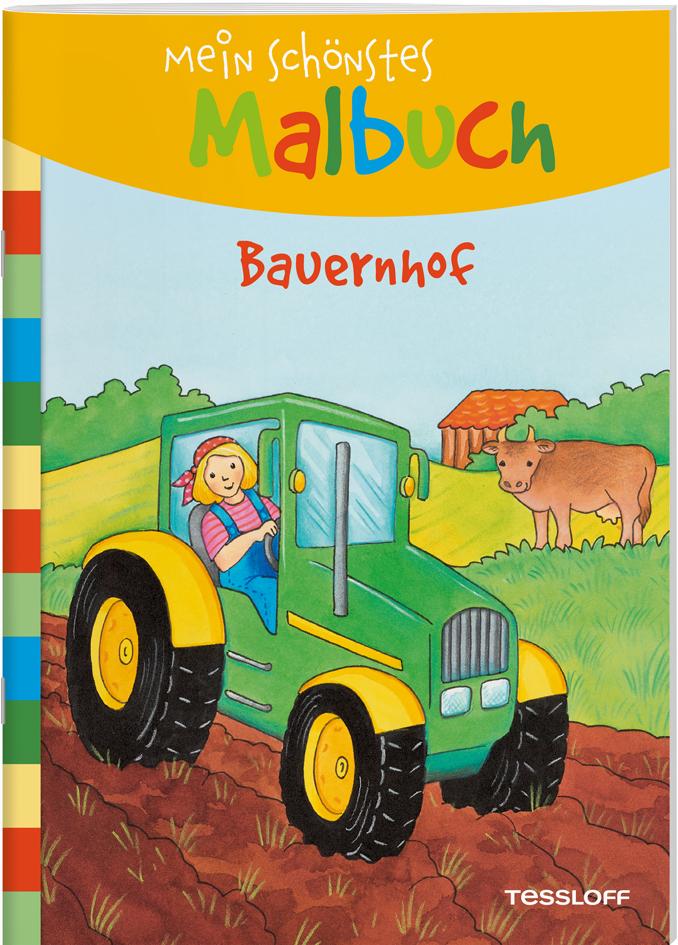Vorderes Coverbild Mein schönstes Malbuch. Bauernhof