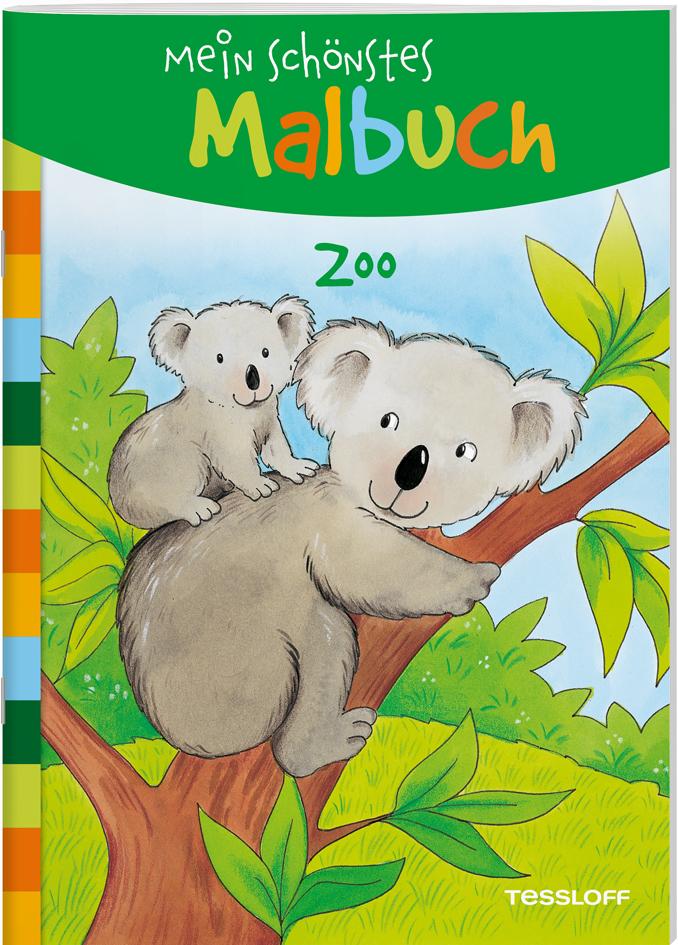 Vorderes Coverbild Mein schönstes Malbuch. Zoo