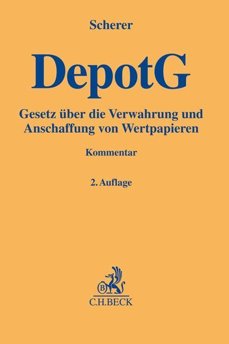 Vorderes Coverbild Depotgesetz (DepotG)