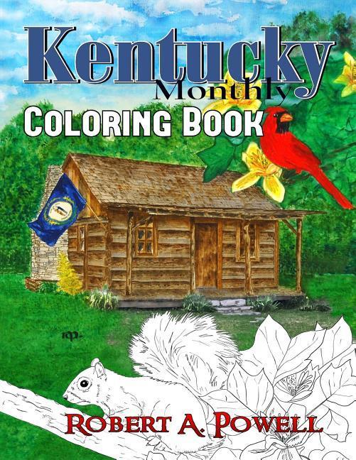 Vorderes Coverbild Kentucky Monthly Coloring Book