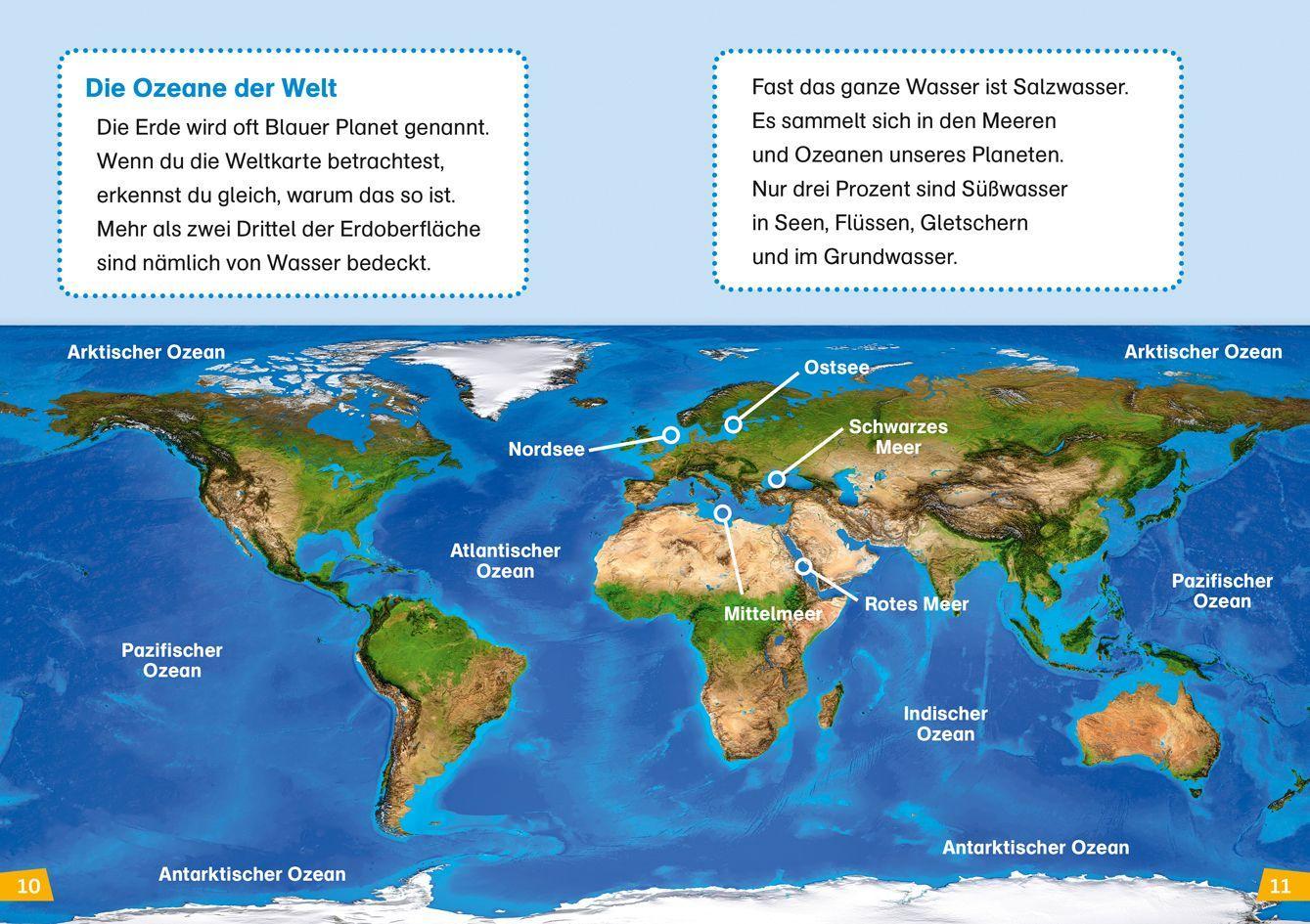 Beispielinhalt (Bild) WAS IST WAS Erstes Lesen Band 12. Ozeane