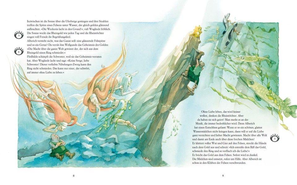 Beispielinhalt (Bild) Das Rheingold (Das musikalische Bilderbuch mit CD und zum Streamen)