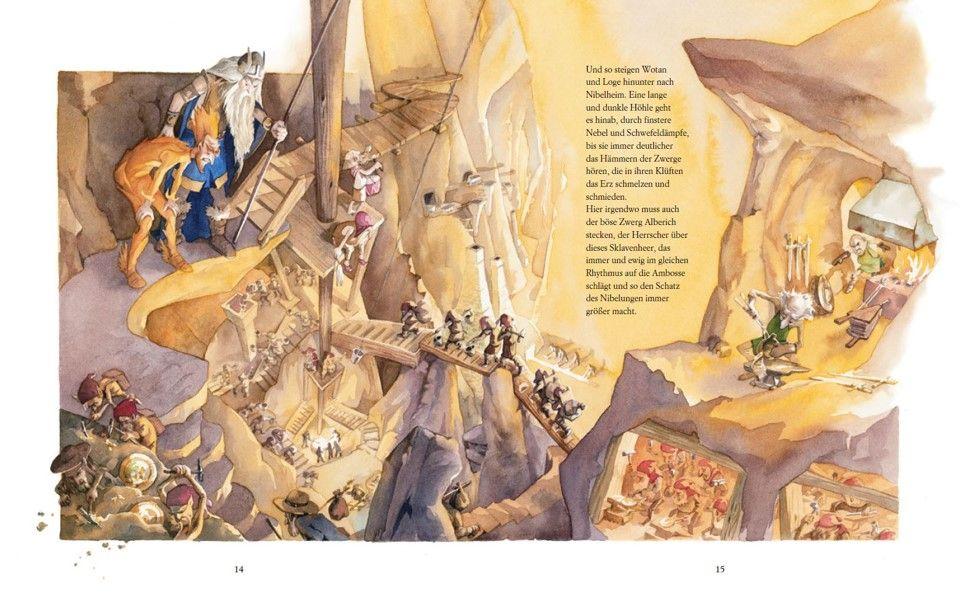 Beispielinhalt (Bild) Das Rheingold (Das musikalische Bilderbuch mit CD und zum Streamen)