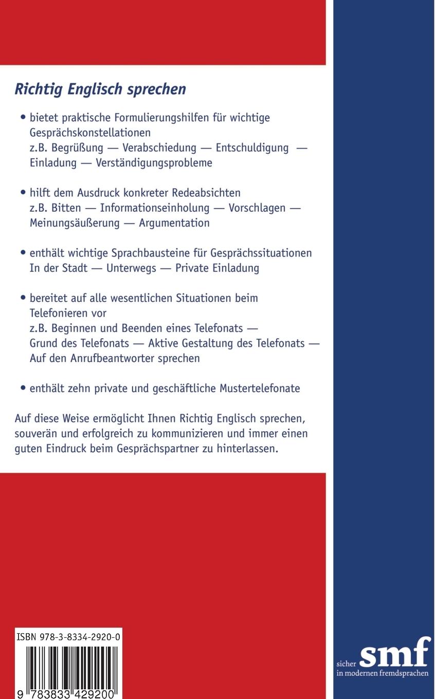 Rückseitencover Richtig Englisch sprechen