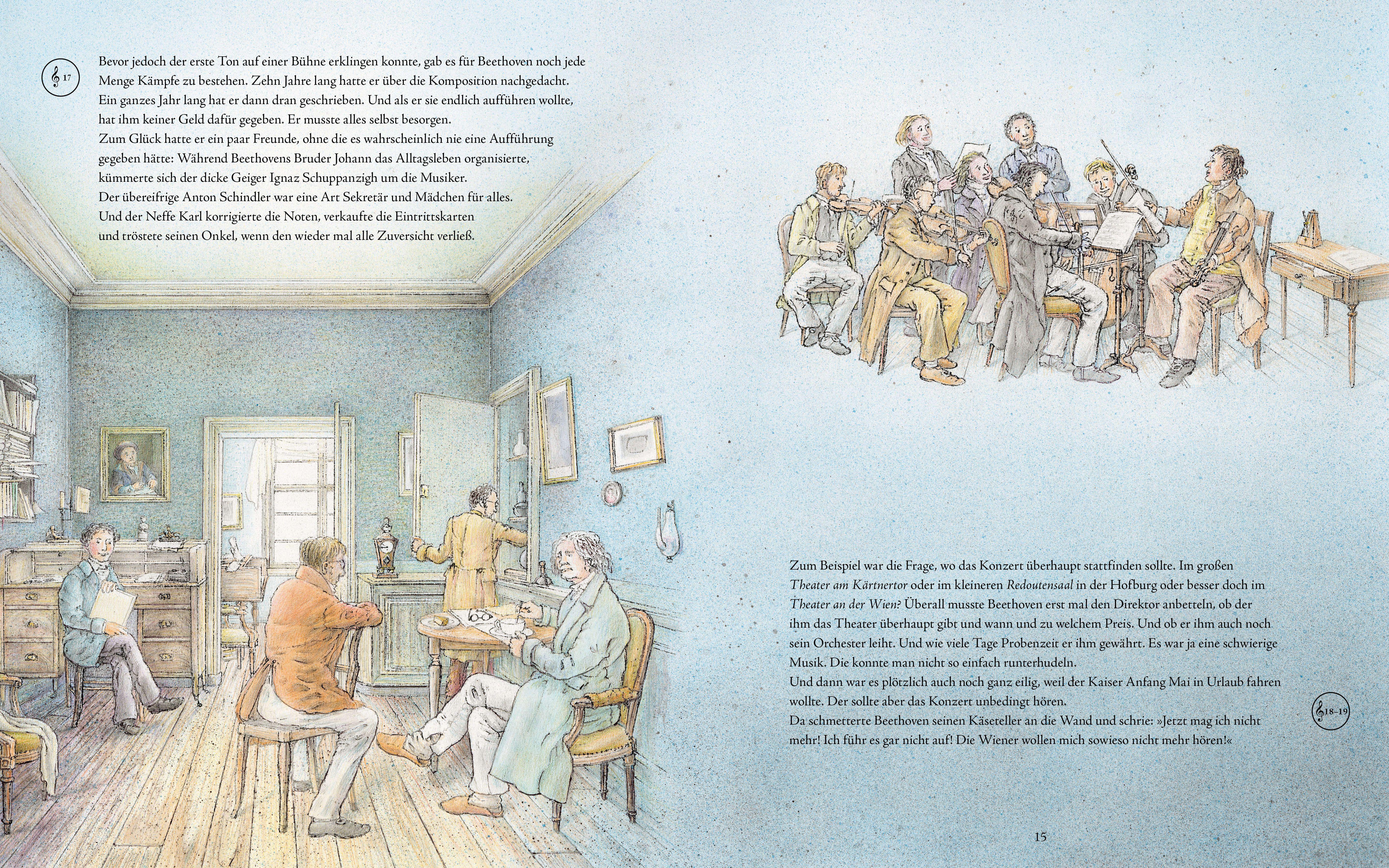 Beispielinhalt (Bild) Beethovens 9. Sinfonie (Das musikalische Bilderbuch mit CD im Buch und zum Streamen)