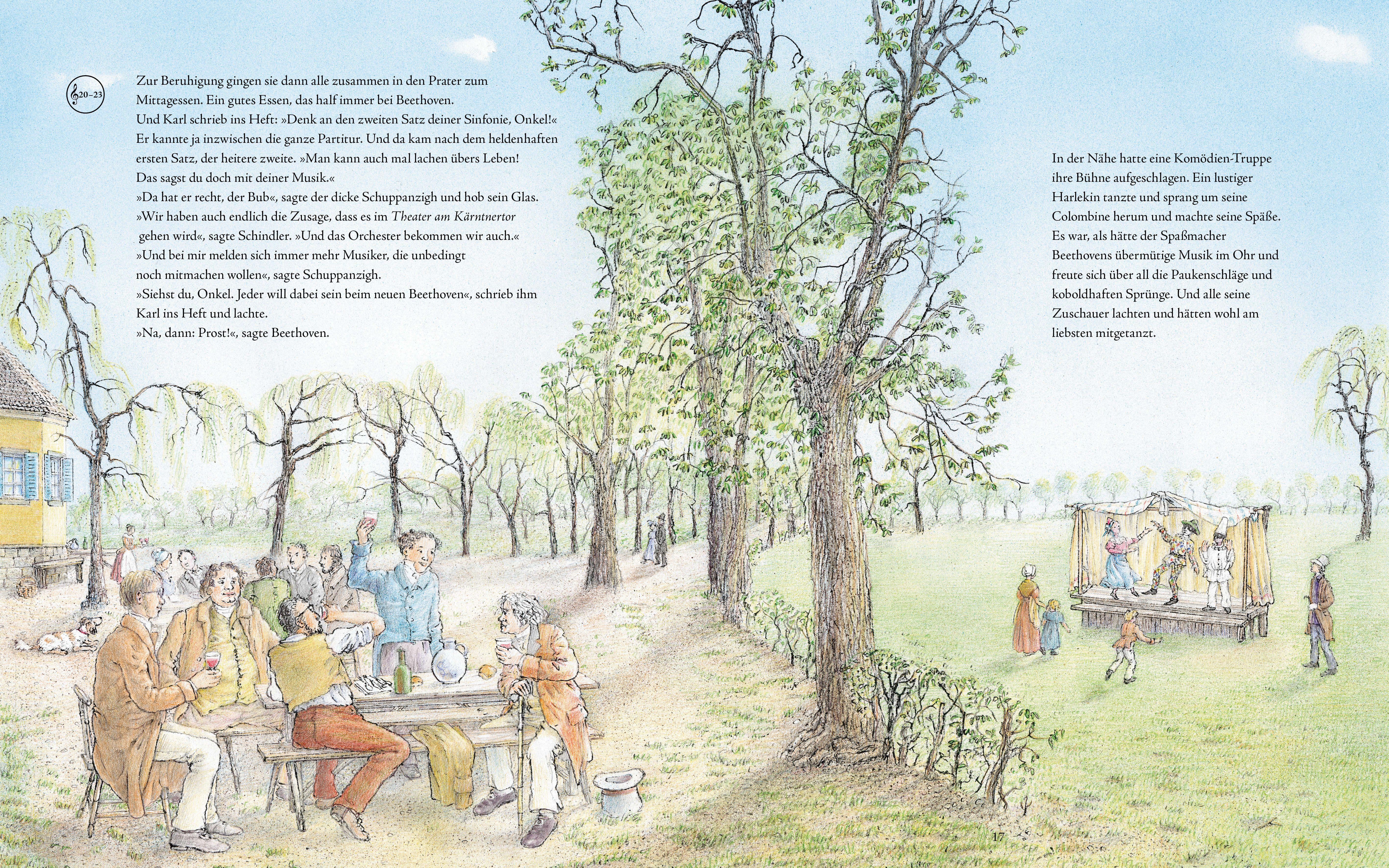 Beispielinhalt (Bild) Beethovens 9. Sinfonie (Das musikalische Bilderbuch mit CD im Buch und zum Streamen)