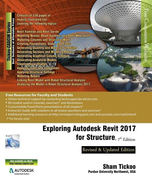 Vorderes Coverbild Exploring Autodesk Revit 2017 for Structure, 7th Edition