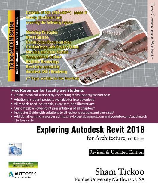 Vorderes Coverbild Exploring Autodesk Revit 2018 for Architecture