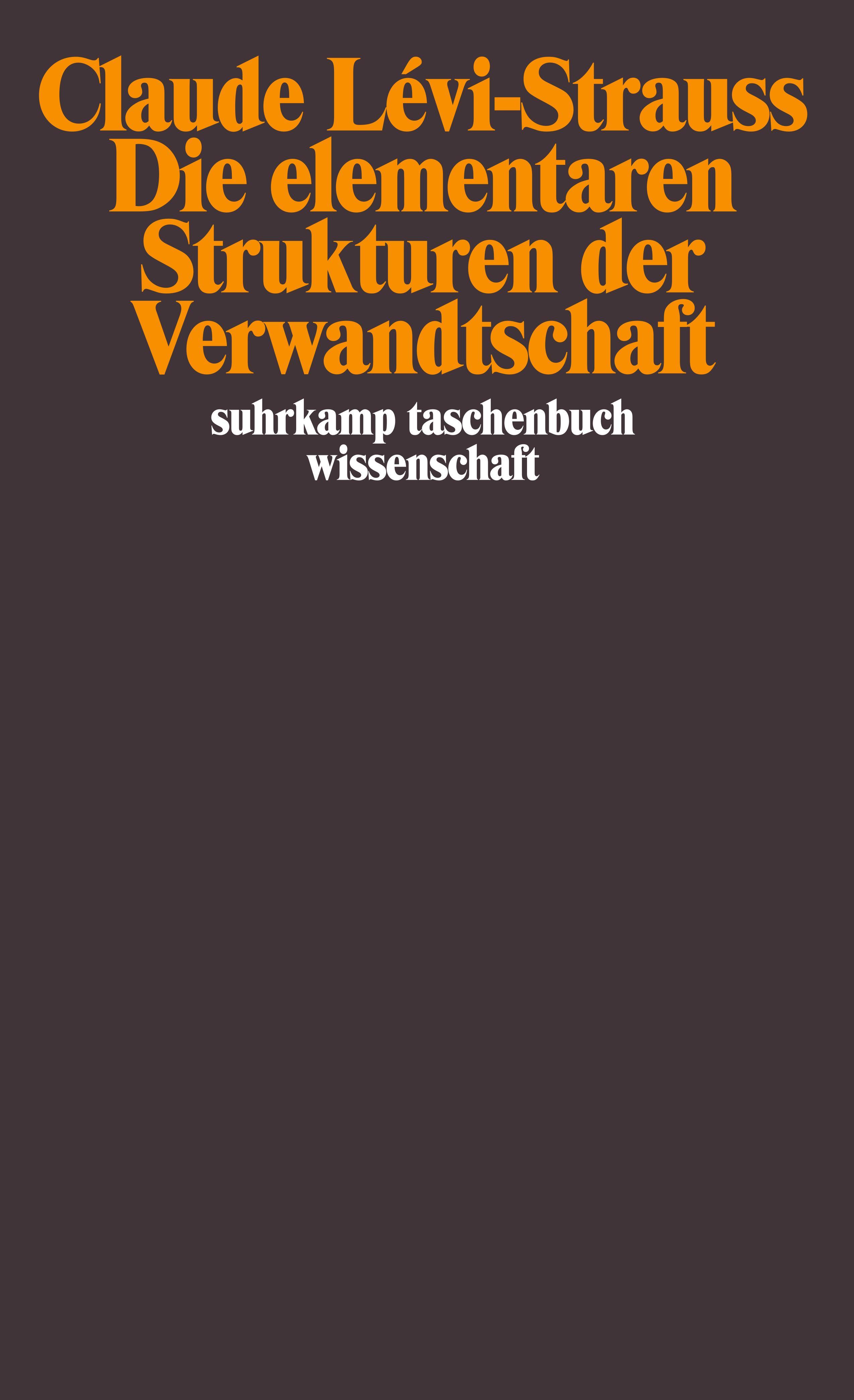 Vorderes Coverbild Die elementaren Strukturen der Verwandtschaft