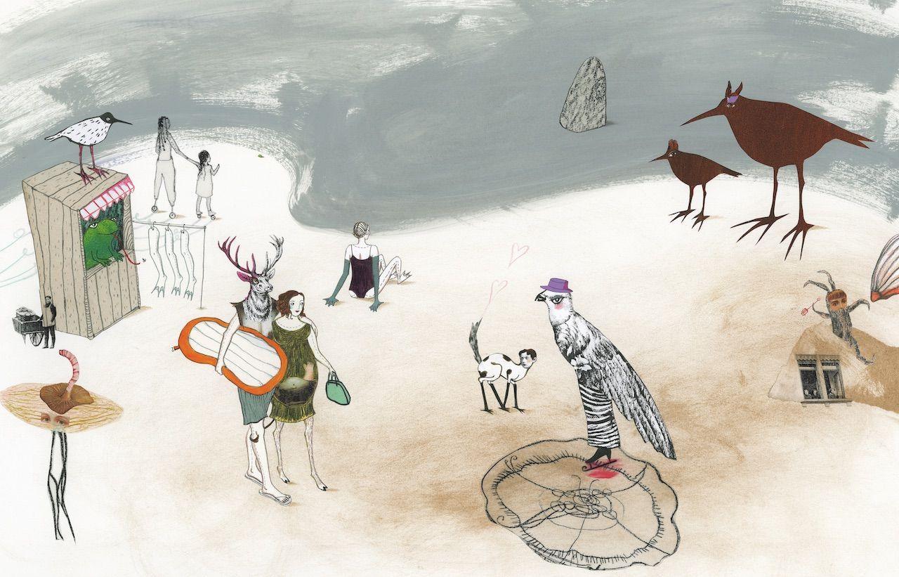 Beispielinhalt (Bild) Der Stein und das Meer - Nominiert für den Deutschen Jugendliteraturpreis 2021