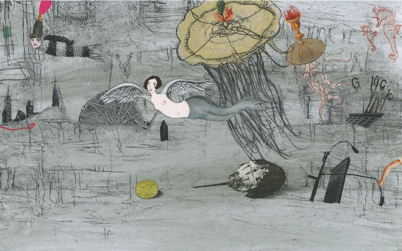 Beispielinhalt (Bild) Der Stein und das Meer - Nominiert für den Deutschen Jugendliteraturpreis 2021