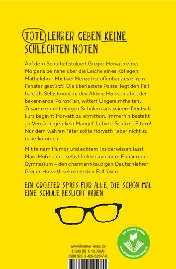 Rückseitencover Der Mathelehrer und der Tod
