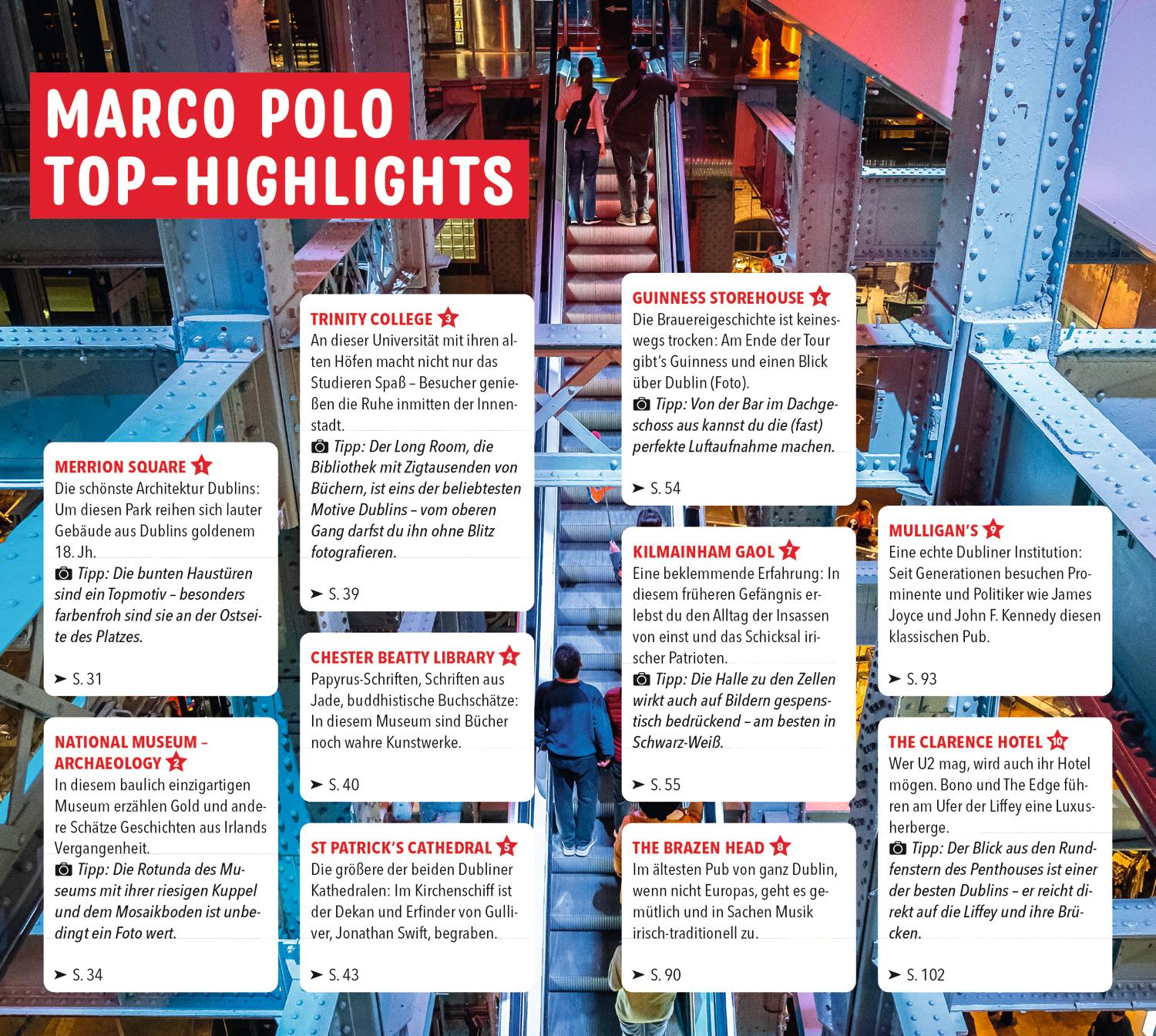 Beispielinhalt (Bild) MARCO POLO Reiseführer Dublin