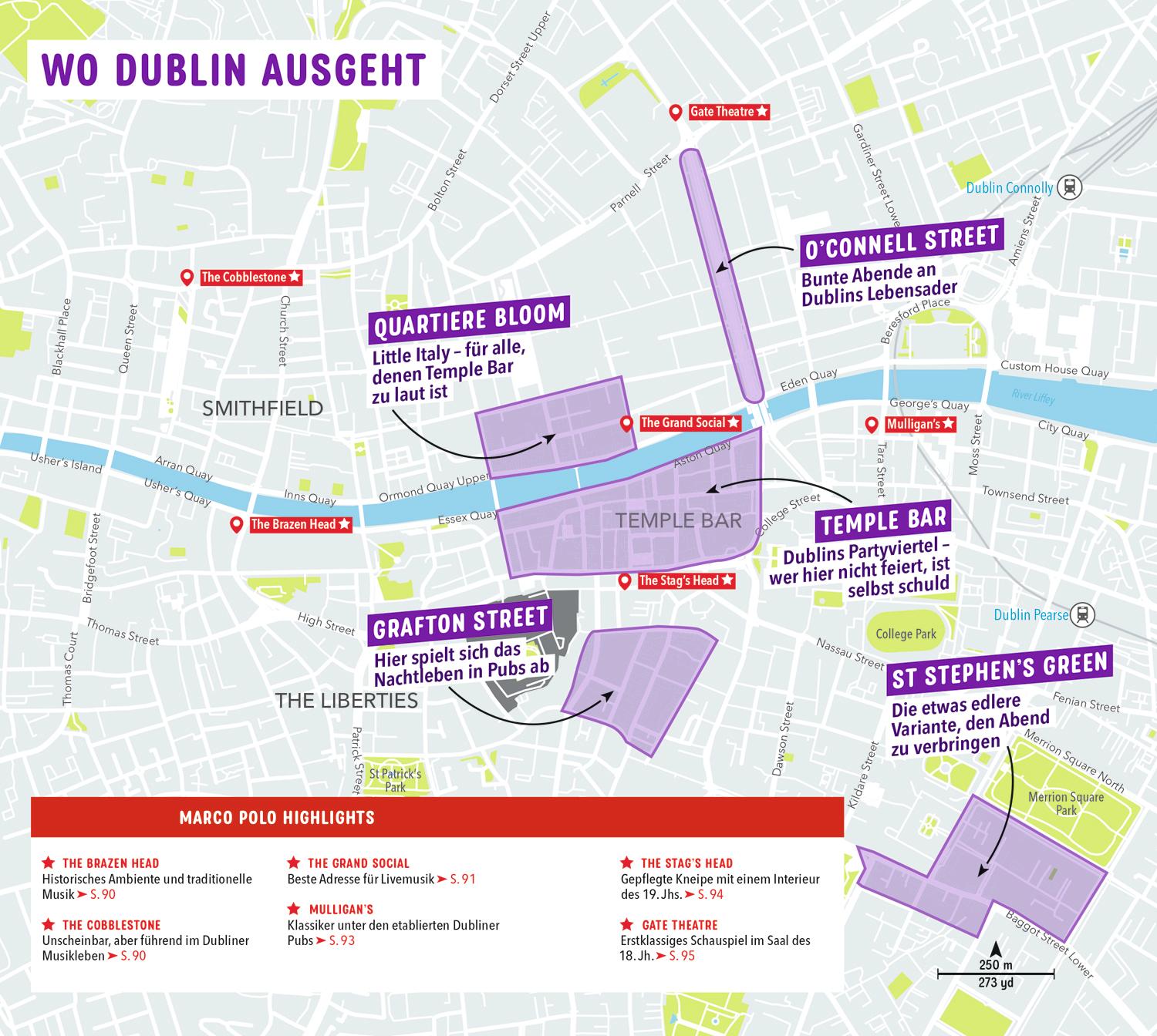 Beispielinhalt (Bild) MARCO POLO Reiseführer Dublin