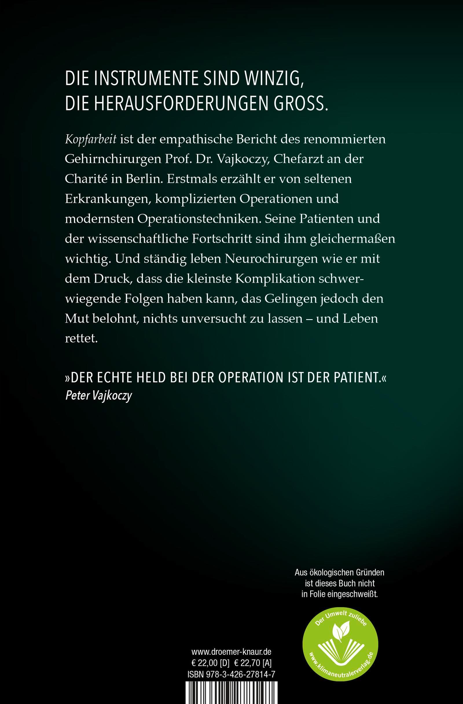 Rückseitencover Kopfarbeit