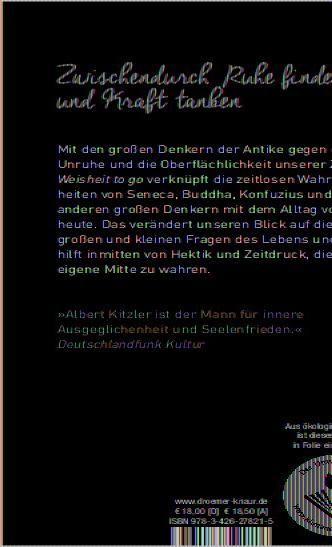 Rückseitencover Weisheit to go