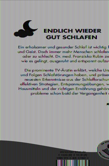 Rückseitencover Mein kleines Buch vom guten Schlaf